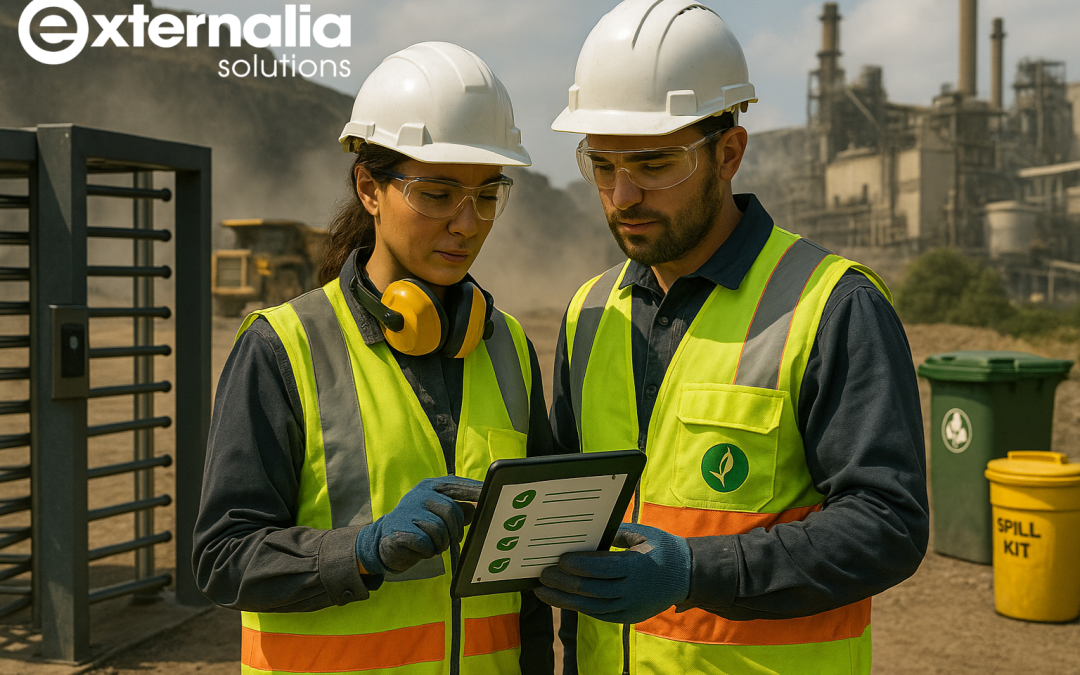 ISO 45001 e ISO 14001: integración con sistemas de CAE para contratistas en minería e industria