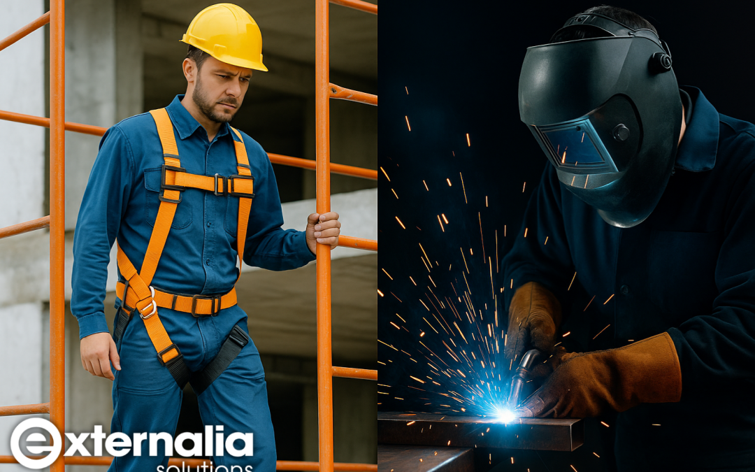 Riesgos más comunes de seguridad en construcción y metal (y cómo controlarlos con CAE y PRL)