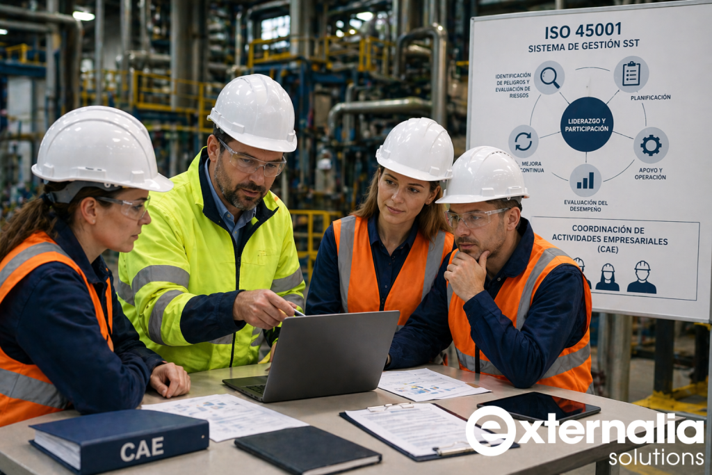 "Coordinación de contratas en entorno industrial con sistema de gestión ISO 45001
